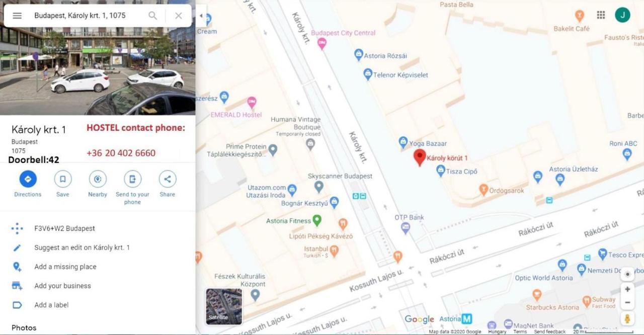 Bauhaus Astoria Hostel 布达佩斯 外观 照片